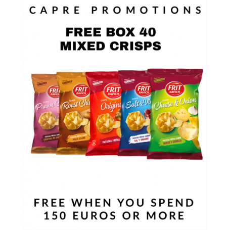 Free Box Crisps On All Orders  + 150€
