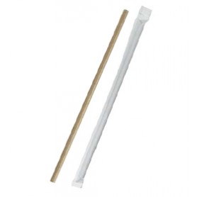 Paper Straws Kraft Wrapped 250 pack